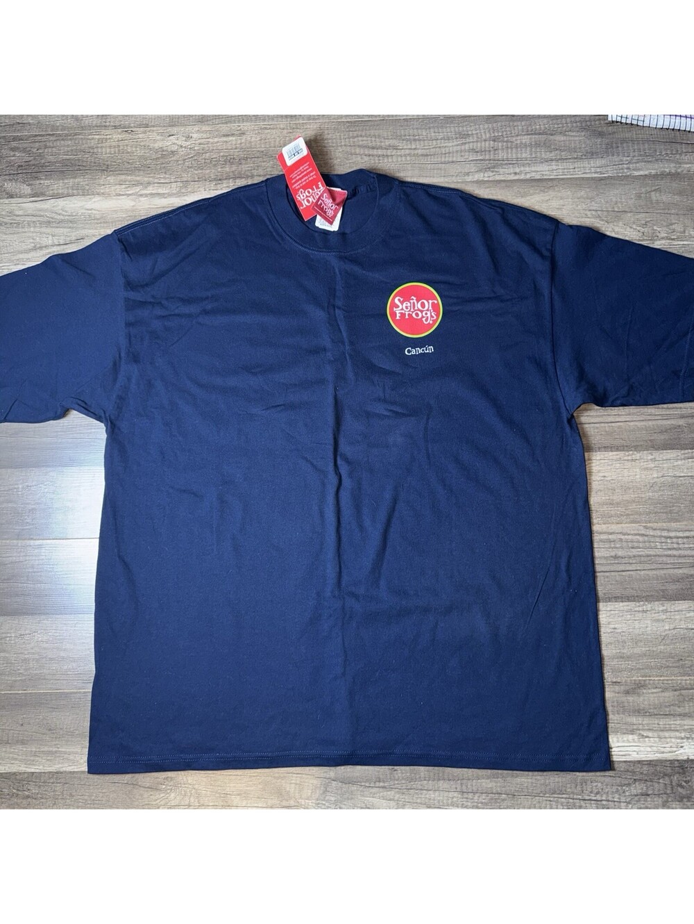 Señor Frog’s Cancun T-Shirt 3XL Navy Graphic Tee NWT 100% Cotton